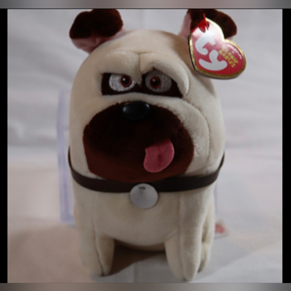 Ty Beanie Babies “The Secret Life of Pets” MEL Beige/Brown Plush 5.5” W/ Tags